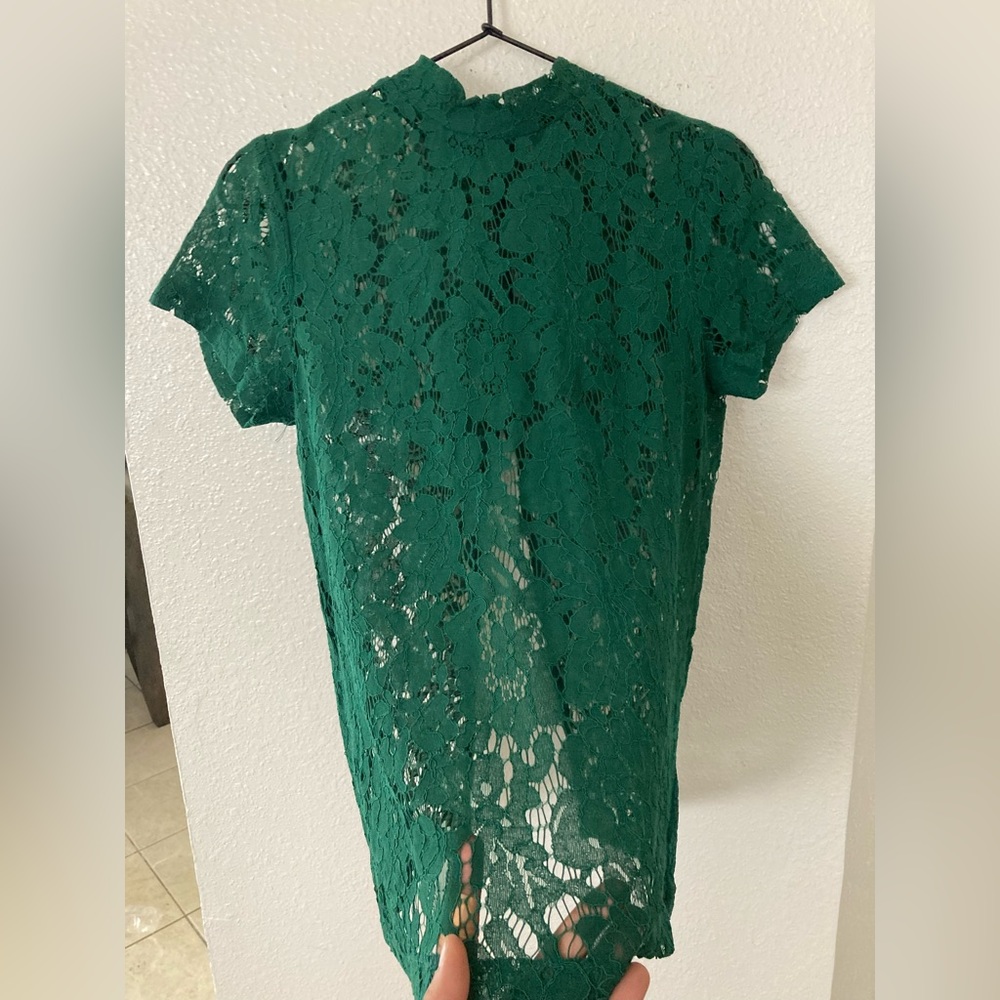 Green lace shirt